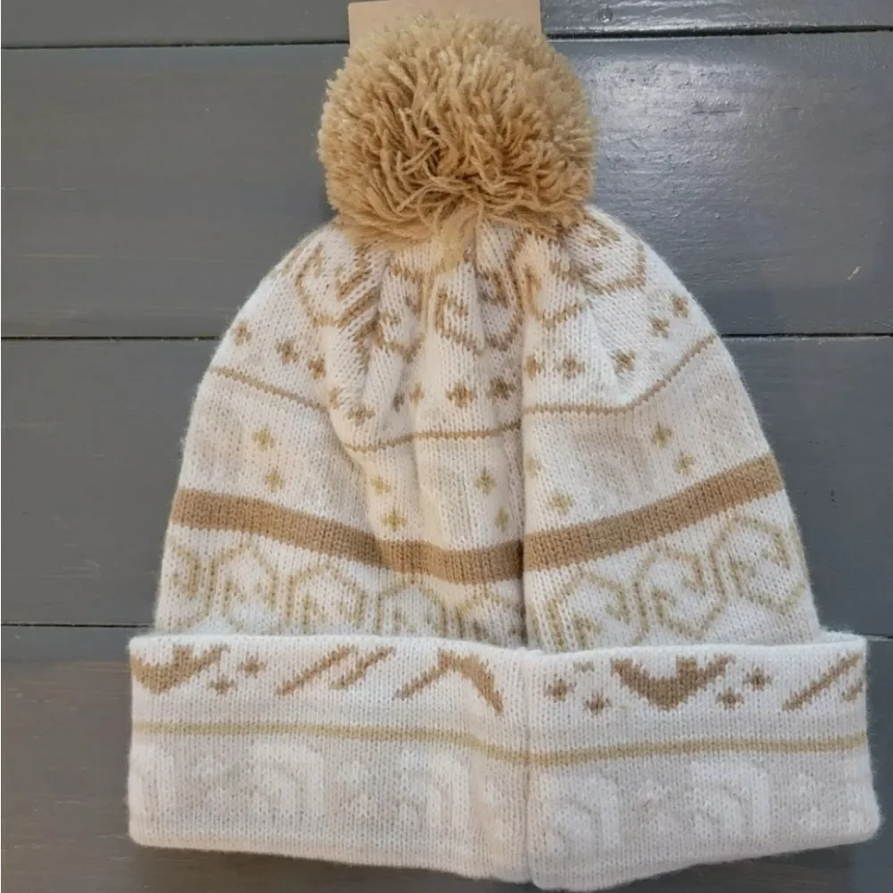Nwt The North Face Fair Isle Pom Pom Unisex Winter Beanie Hat